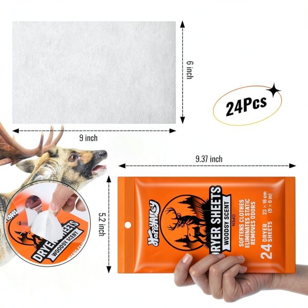 Hunting Dryer Sheets HappyAlley Non Woven Unisex-1