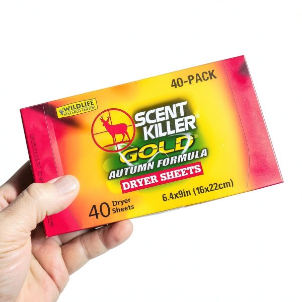 Scent Killer Gold Dryer Sheets by Wildlife Research Center Model 1283-4