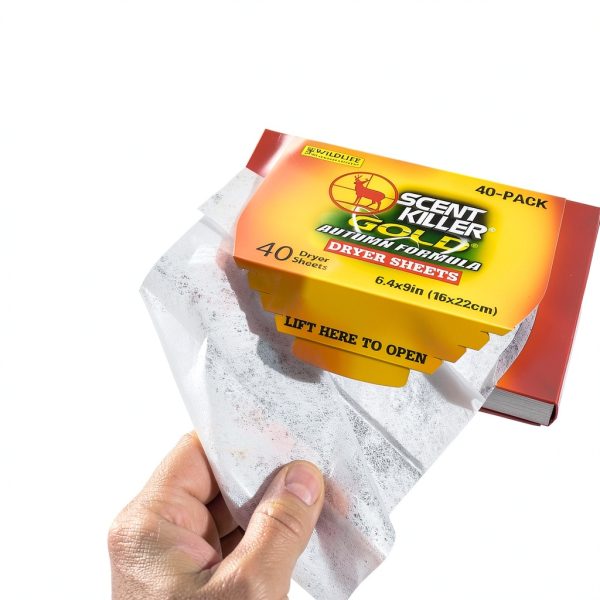 Scent Killer Gold Dryer Sheets by Wildlife Research Center Model 1283-6