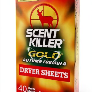 Scent Killer Gold Dryer Sheets by Wildlife Research Center Model 1283-0