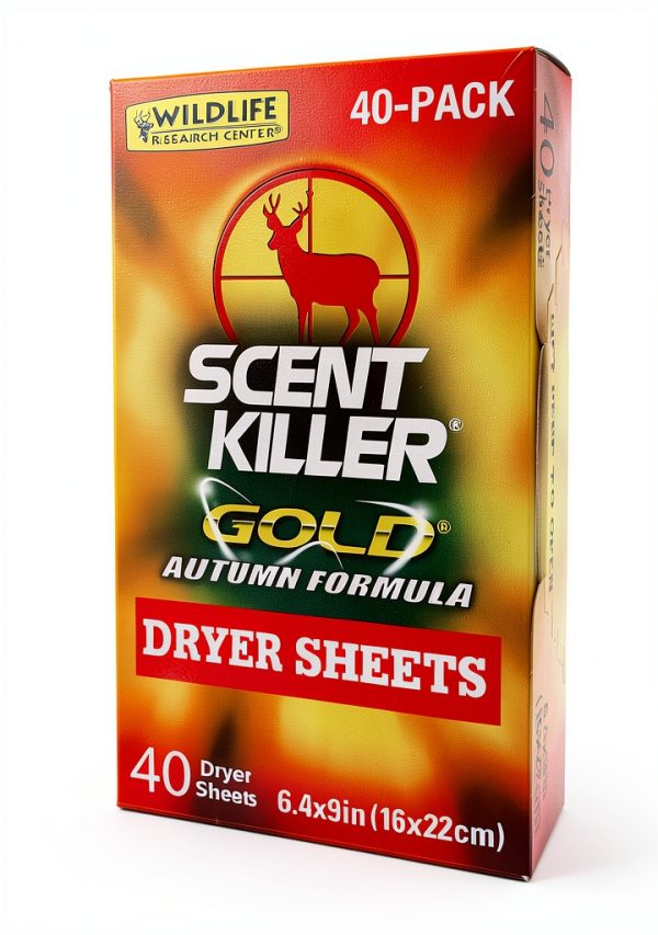 Scent Killer Gold Dryer Sheets by Wildlife Research Center Model 1283-0