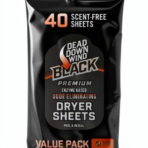 Dead Down Wind Dryer Sheets 40 Count Odorless Anti‑Static for Hunting-0