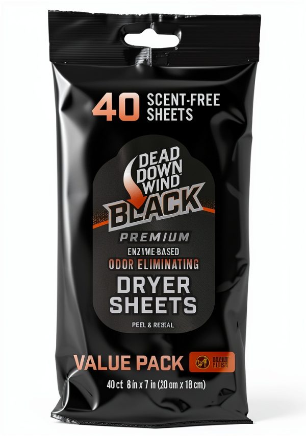 Dead Down Wind Dryer Sheets 40 Count Odorless Anti‑Static for Hunting-0