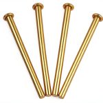 4PCS Door Hinge Pins 3.5 Inches Hinge Pin Door Interior Wood Doors Butt Hinges Rounded Corner Doors Window Hinges for Replacing Internal Safety Devices-0