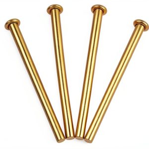 4PCS Door Hinge Pins 3.5 Inches Hinge Pin Door Interior Wood Doors Butt Hinges Rounded Corner Doors Window Hinges for Replacing Internal Safety Devices-0