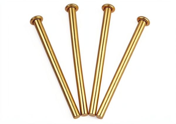 4PCS Door Hinge Pins 3.5 Inches Hinge Pin Door Interior Wood Doors Butt Hinges Rounded Corner Doors Window Hinges for Replacing Internal Safety Devices-0