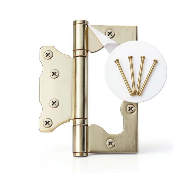 4PCS Door Hinge Pins 3.5 Inches Hinge Pin Door Interior Wood Doors Butt Hinges Rounded Corner Doors Window Hinges for Replacing Internal Safety Devices-5