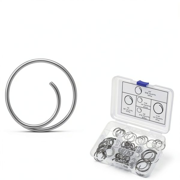 Stainless Steel Cotter Ring Kit 66pcs 5 Sizes Dunkive 316 Marine Pin-2