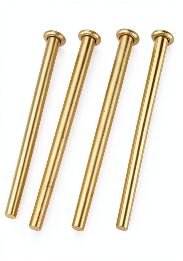 4PCS Door Hinge Pins 3.5 Inches Hinge Pin Door Interior Wood Doors Butt Hinges Rounded Corner Doors Window Hinges for Replacing Internal Safety Devices-1