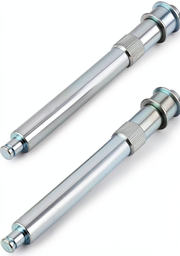 Front Upper Door Hinge Roller Pin Silver Steel - Compatible with 1988-2002 C1500/C2500/C3500/K1500/K2500/K3500 Suburban Tahoe Yukon Escalade & Multiple Models Replaces 38433 - Set of 2-0